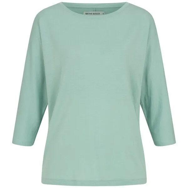 NATIVE SOULS NATIVE SOULS Lyocell 3/4-Arm Longsleeve Damen, Burned orange, – Produktbild 2 von 2