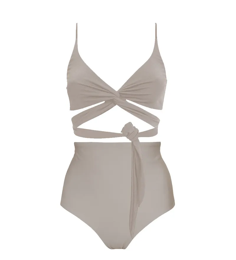 Anekdot Anekdot Damen vegan Lin + Core High Bikini Set Mosaik – Produktbild 1 von 2