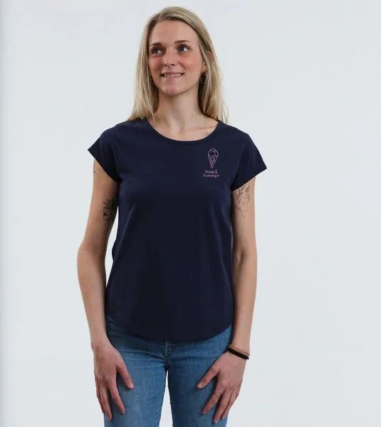 Gary Mash GARY MASH Shirt Asheville sweet summer aus Biobaumwolle, Dunkelblau (blau), – Produktbild 3 von 4