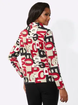 Witt Witt Sweatshirt rot-schwarz-bedruckt – Produktbild 1 von 1