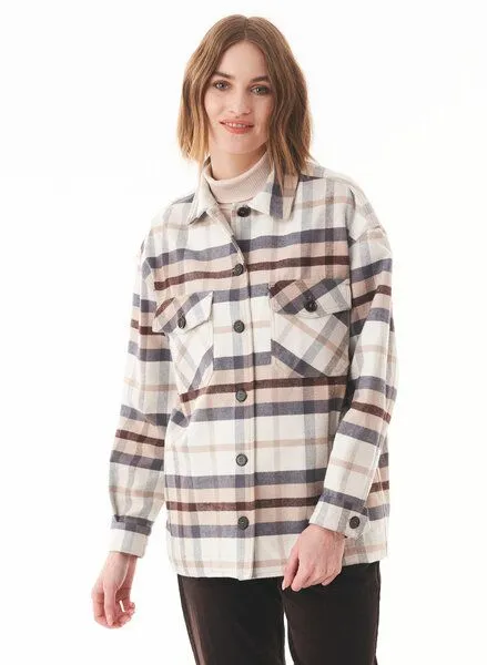 ORGANICATION ORGANICATION Flanell Overshirt aus Bio-Baumwolle, Multi colour, – Produktbild 2 von 5