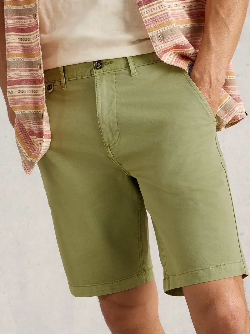 White Stuff Chino-Shorts aus Bio-Baumwolle - 34/R, Grün, – Produktbild 1 von 4