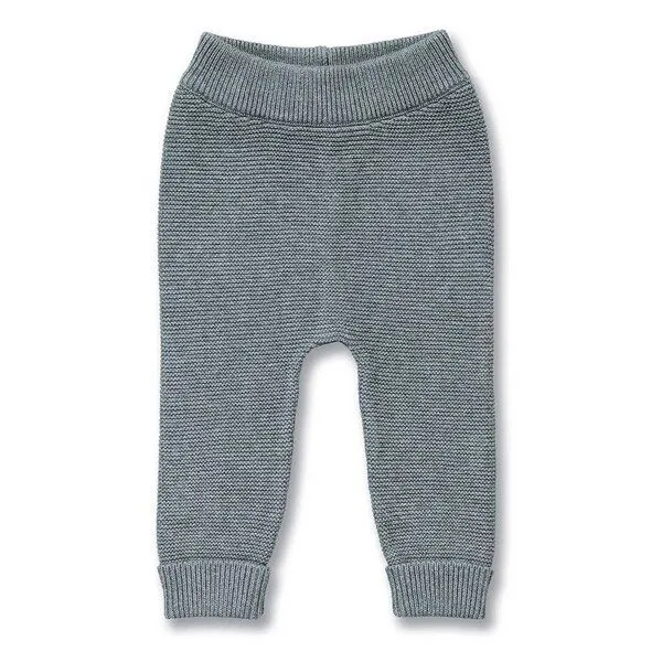 Sense Organics Sense Organics Babyhose aus Strick, Modell ELLIOOT, Anthrazit melange, – Produktbild 1 von 4