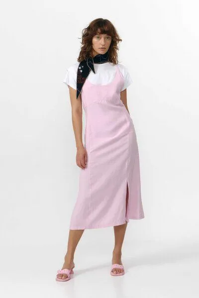 SUITE13LAB Suite13lab Damen-Midikleid SAJA, Rosa, – Produktbild 2 von 4