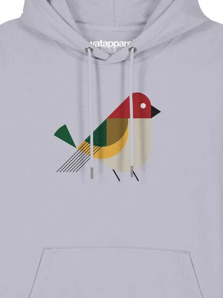 watapparel watapparel Hoodie Unisex Vogel, Lavender, – Produktbild 3 von 4