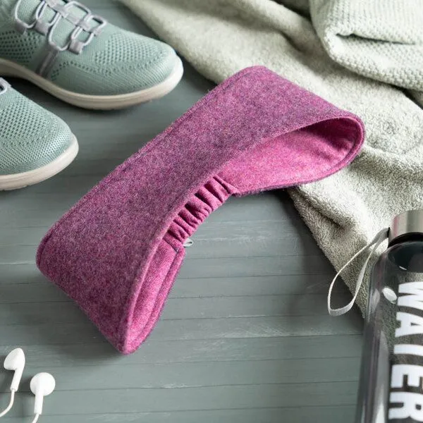 nahtur-design nahtur-design Ohrenwärmer | Stirnband aus Flauschloden | Wendefunktion, Beere_01 (rosa), – Produktbild 1 von 5