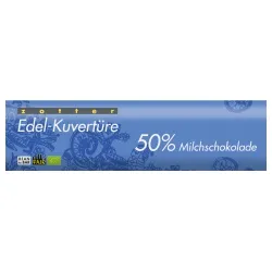 Zotter Vollmilchkuvertüre mit 50% Kakao – Produktbild 1 von 1