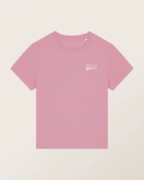 THE FACE OF ELEMENTS The Face of Elements Statement - Regular Fit T-Shirt aus Bio-Baumwolle, Old rose (rosa), – Produktbild 1 von 4