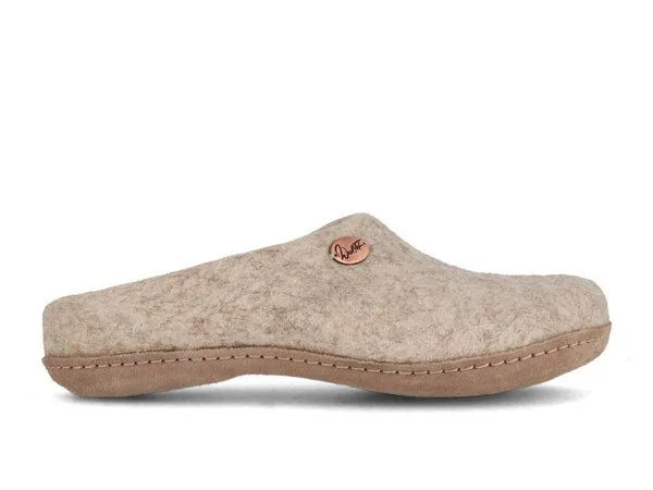 WoolFit WoolFit Filzpantoffeln "Classic" mit besonders weicher Einlage, Beige, – Produktbild 3 von 4