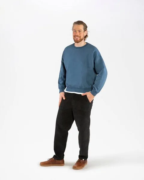 MATONA Matona Pullover für Männer aus Bio-Baumwolle / Sweatshirt, Sail blue, – Produktbild 3 von 3