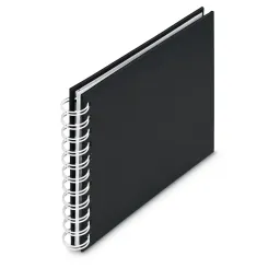 Hama Hama Spiral-Album "Fine Art", 18,5x15 cm, 30 weiße Seiten, New Black – Produktbild 1 von 1
