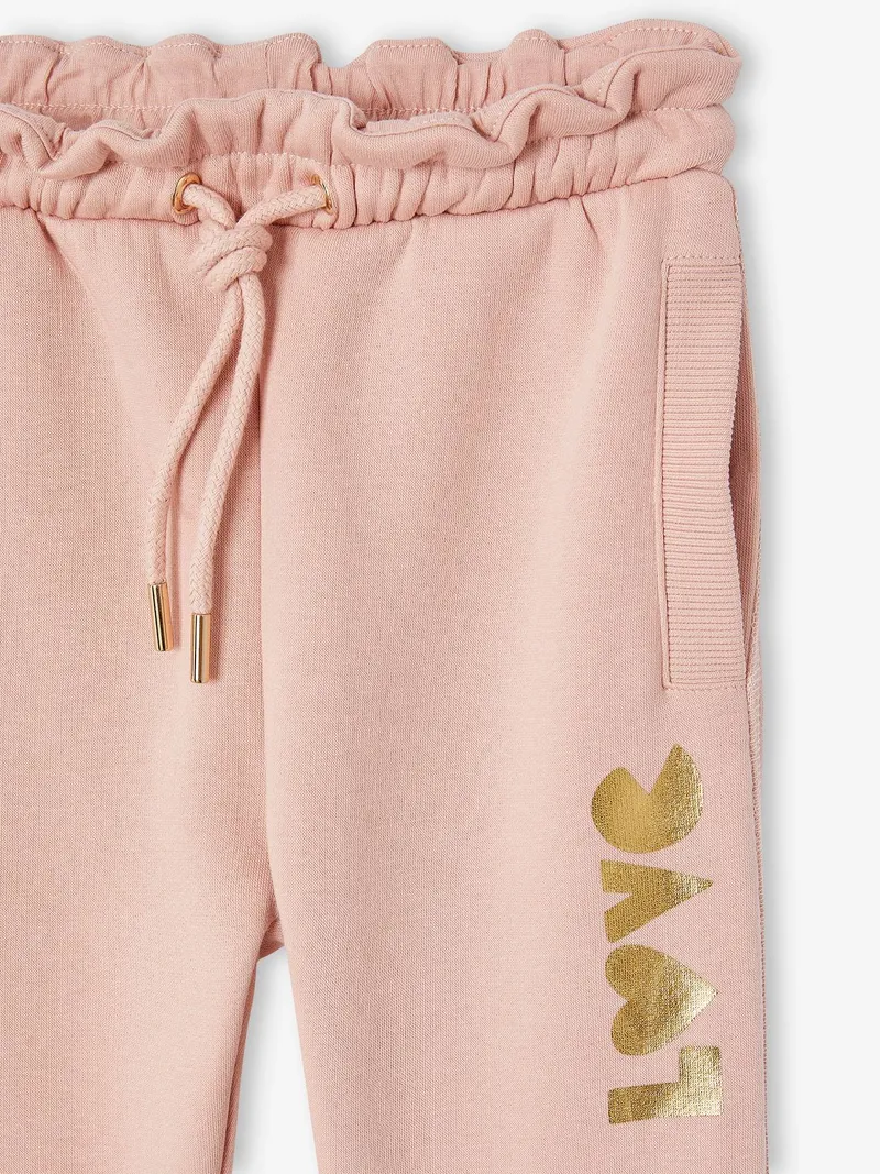 Vertbaudet Mädchen Jogginghose mit Motiv am Bein, Rosa, – Produktbild 2 von 2