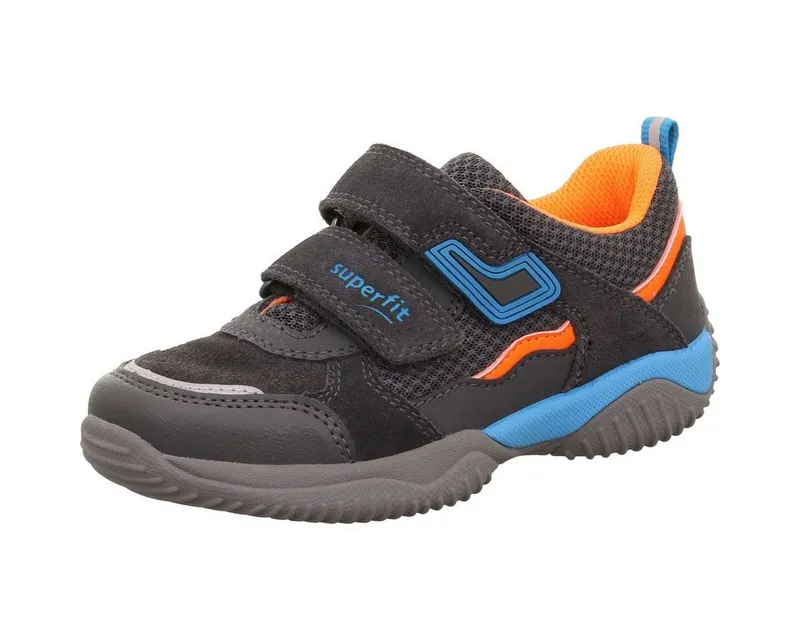 Superfit Superfit Storm Outdoorschuh Stylischer und robuster Sneaker für Jungen, ideal für Freizeit und, Grau|orange, – Produktbild 3 von 5