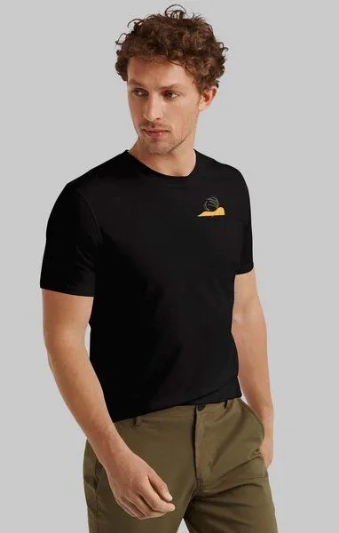 Kultgut Kultgut Artdesign Biofair- Klassik T-Shirt / Still Sundown, Schwarz, – Produktbild 4 von 6