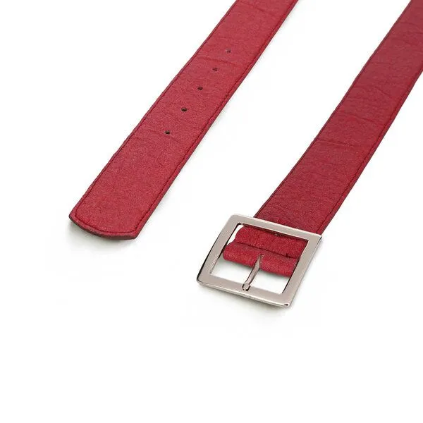 Nae Vegan Shoes Nae Vegan Shoes NAE Saldes Damen Gürtel aus Piñatex- Leder, Red, – Produktbild 2 von 2