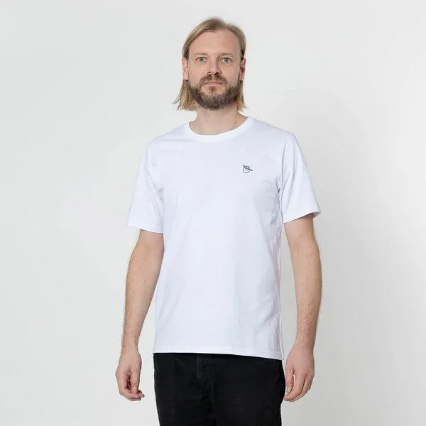 Fyngers Fyngers Unisex T-Shirt aus Biobaumwolle Modell HANG LOOSE, Weiss, – Produktbild 3 von 4