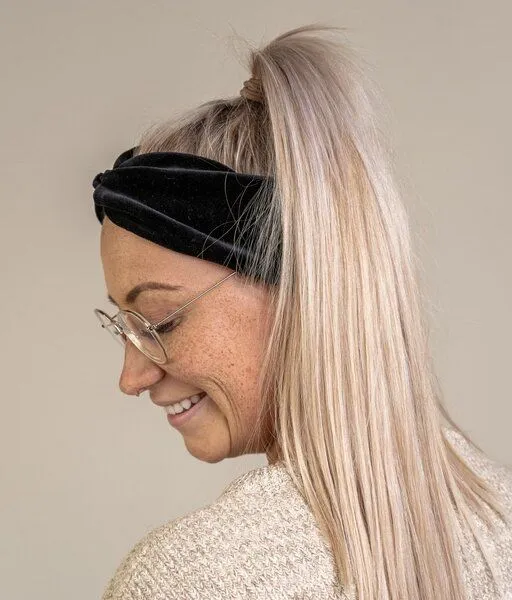 obumi obumi Haarband Bow aus Bio Samt, Black, – Produktbild 3 von 4