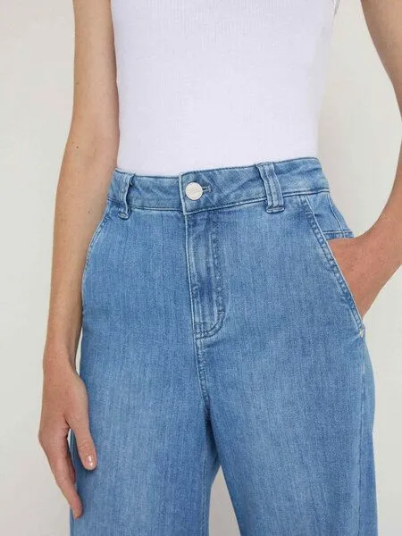 LANIUS LANIUS High Waist Marlenejeans aus Bio-Baumwolle, Light denim, – Produktbild 3 von 4