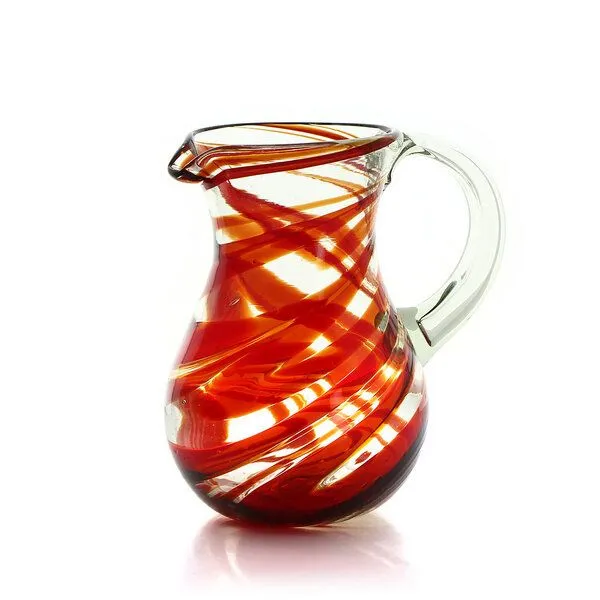 GLOBO Fair Trade GLOBO Fair Trade Krug Jarra aus Recyclingglas, mundgeblasen, Fuego, – Produktbild 1 von 1