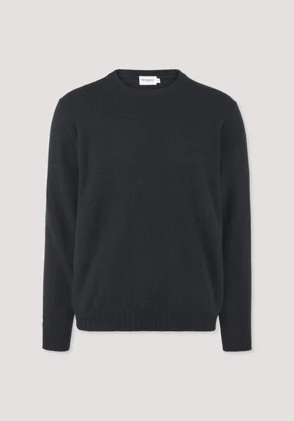hessnatur hessnatur Strickpullover Regular aus Cashmere mit Recyclinganteil, Schwarz, – Produktbild 4 von 4