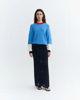 thinking mu Thinking MU Damen vegan Pullover Carmen Blau – Produktbild 1 von 1