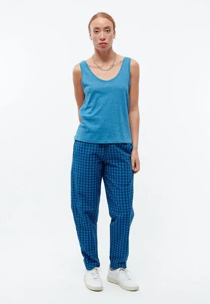 Givn Berlin Givn Berlin Tank-Top GBMAISIE aus Baumwoll-Leinen Mix, Gentle blue (linen), – Produktbild 2 von 4