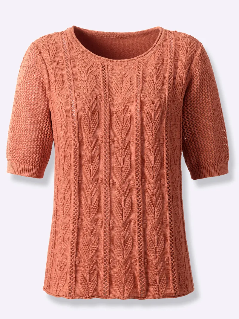 Witt Kurzarmpullover, Papaya, – Produktbild 1 von 1