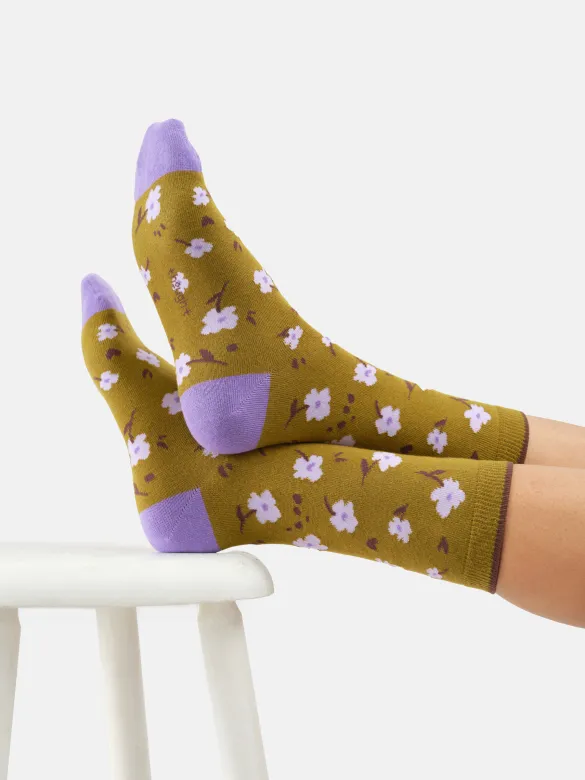 Thought Socken Modell: Simple Posy, Charteuse green, – Produktbild 1 von 1