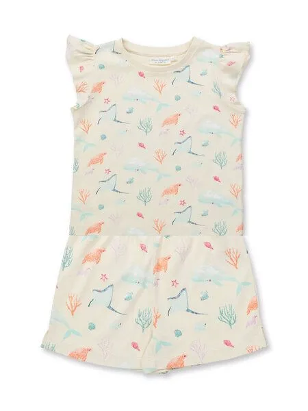 Sense Organics sense-organics Sense Organics Kinder Sommer Short Pyjama 2-Teiler, Natur-sea life, – Produktbild 1 von 4