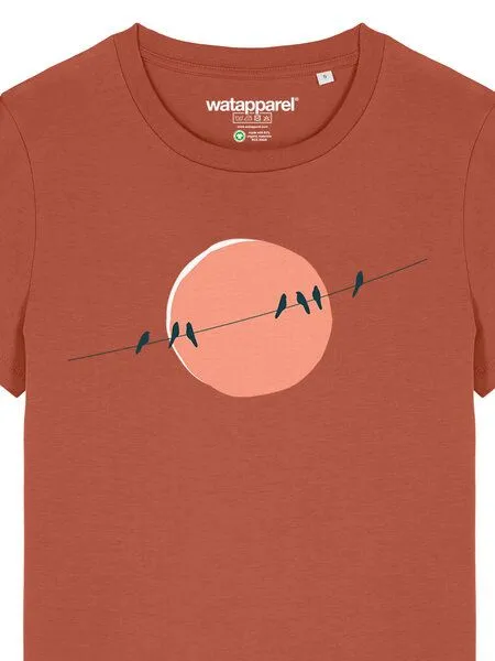watapparel watapparel T-Shirt Frauen Countryside 01, Heritage brown, – Produktbild 4 von 4