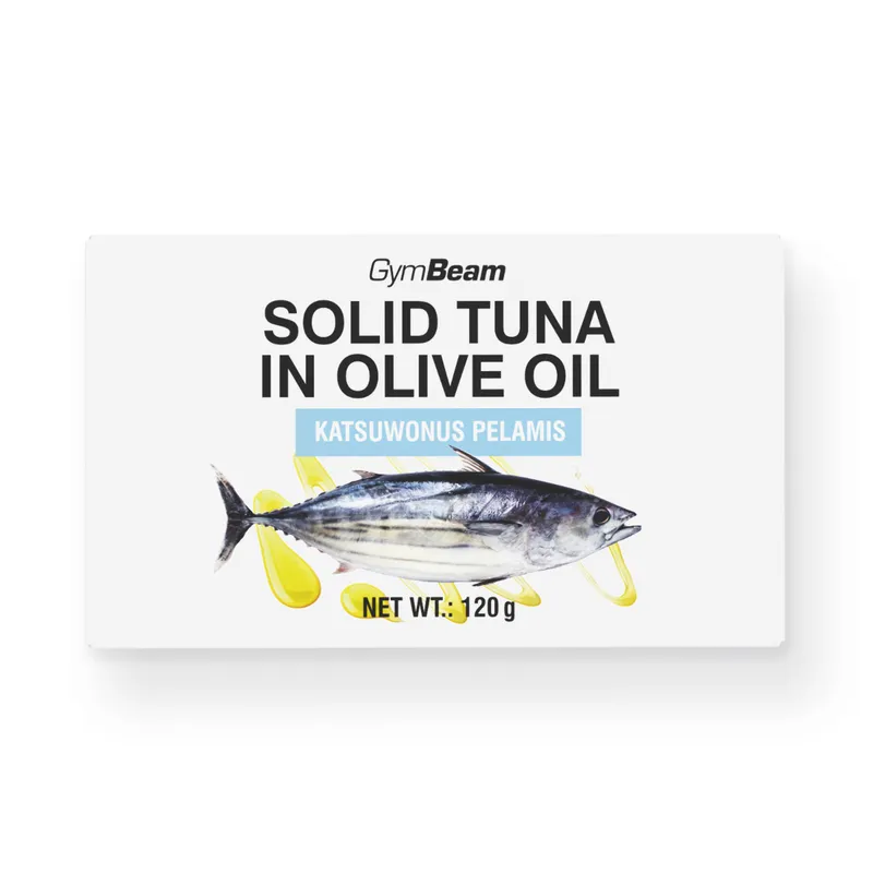 GymBeam Food GymBeam Thunfisch in Olivenöl 120 g – Produktbild 1 von 1