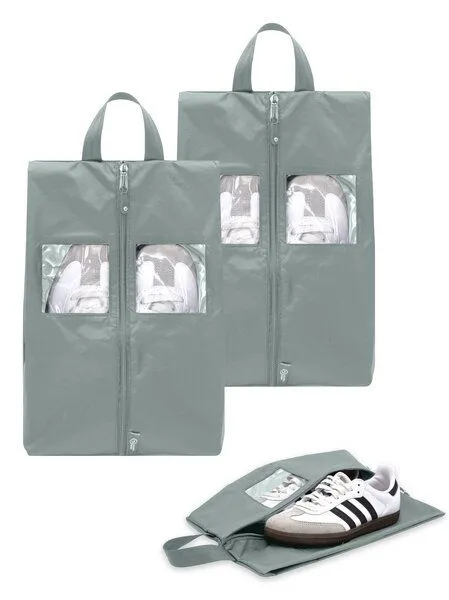 TRAVEL DUDE TRAVEL DUDE Wasserfeste Schuhtasche 2er Set, Grau, – Produktbild 1 von 4