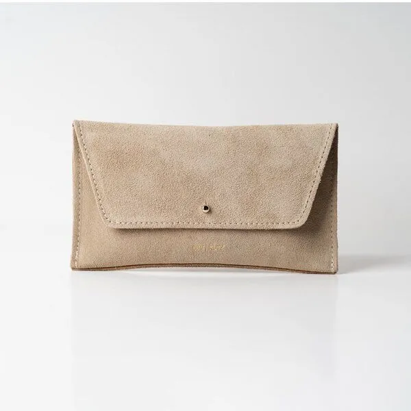 ann kurz ann kurz Mini Envelope – Portemonnaie aus Leder, Suede caramelo, – Produktbild 1 von 1