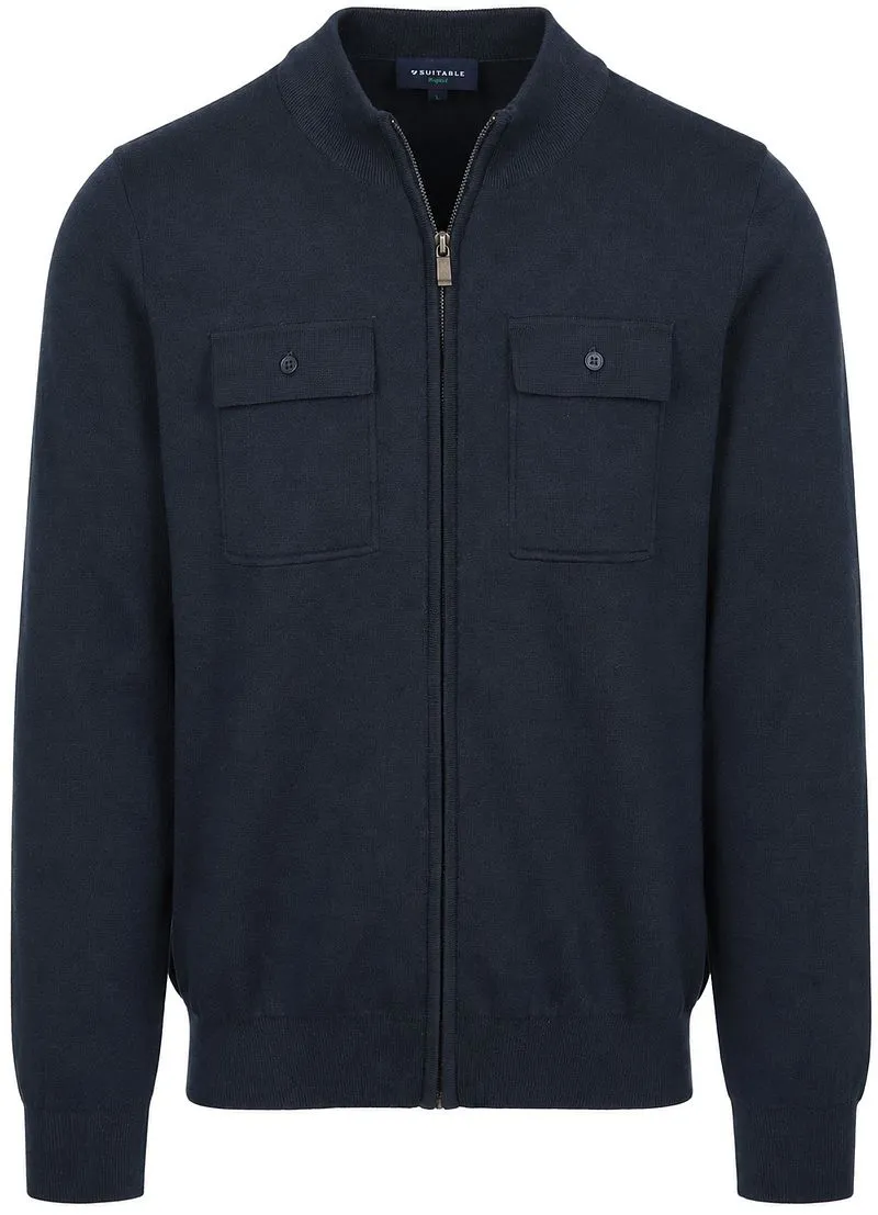 Suitable Suitable Canes Strickjacke Navy - Größe L, Dunkelblau, – Produktbild 1 von 5