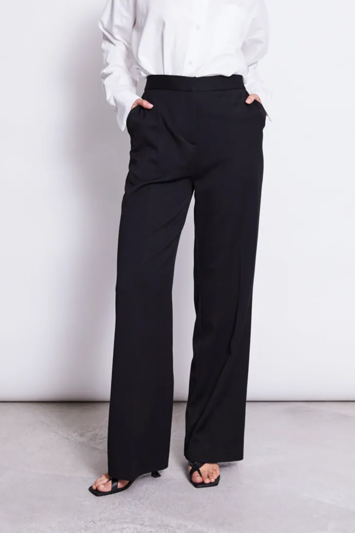 JAN N JUNE JAN N JUNE Damen vegan Hose Coralia Schwarz, Schwarz, – Produktbild 2 von 2