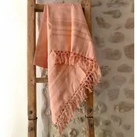 Karawan authentic Karawan authentic Fouta DHOTI GARDEN aus Bio-Baumwolle, 90 x 160 cm, Coral, – Produktbild 1 von 1
