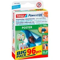 Tesa tesa Doppelseitige Selbstklebestrips 'Powerstrips' Poster Big Pack, 96 Stk. – Produktbild 1 von 1