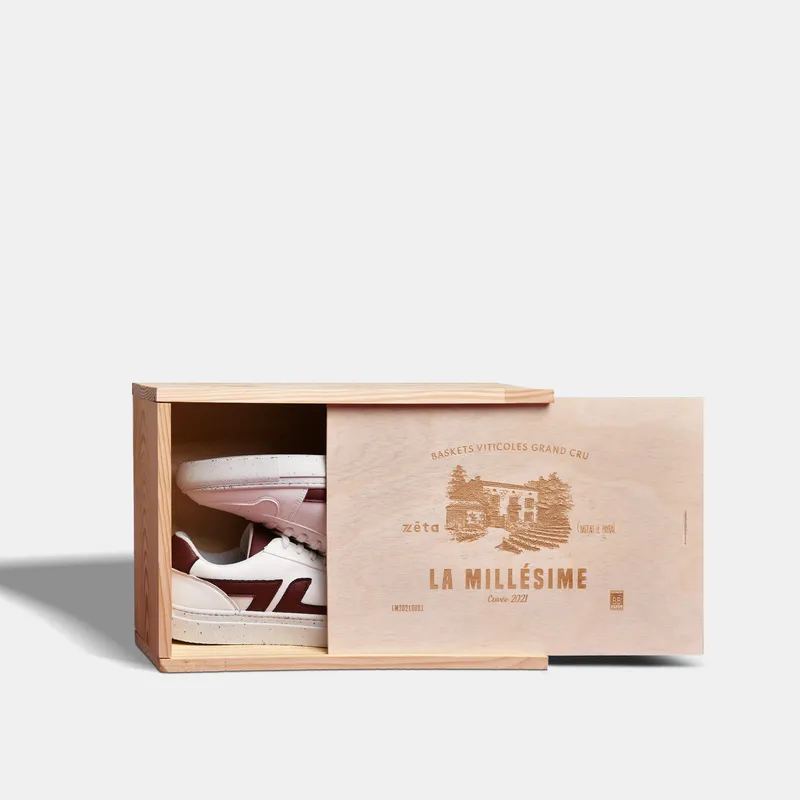 Zèta Zèta Herren vegan Sneaker Alpha Dunkelrot, Dunkelrot, – Produktbild 2 von 2