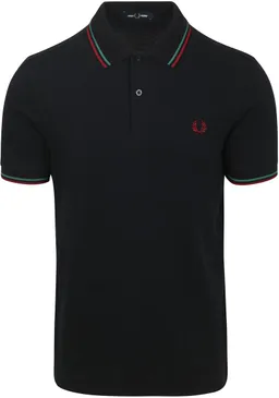 Fred Perry Fred Perry Polo Twin Tipped M3600 Navy Z58 - Größe L – Produktbild 1 von 1