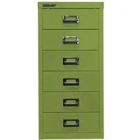 Bisley Schubladenschrank 6 Schübe, DIN A4 grün – Produktbild 1 von 1