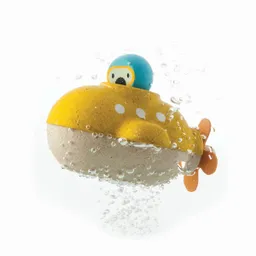 PlanToys PlanToys Badewannenspielzeug U-Boot aus recyceltem Kautschukholz Maße 9,8 x 12,4 x 6 cm – Produktbild 1 von 1