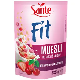 Sante Sante Fit Frühstücksmüsli 225 g strawberry & raspberry & cherry – Produktbild 1 von 1