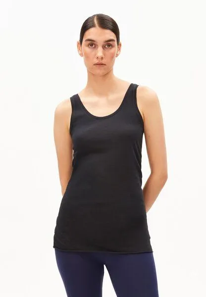 ARMEDANGELS ARMEDANGELS SINGLE JERSEY Damen Top aus Bio-Baumwolle, Black, – Produktbild 1 von 4