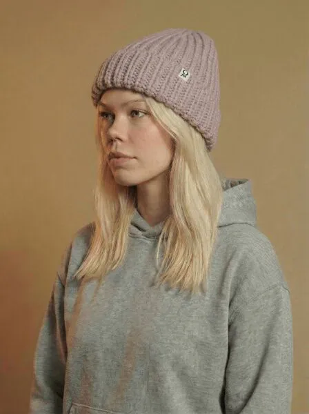 Yasu Gerippte Alpaca Blend Mütze Ono, Pink, – Produktbild 2 von 2