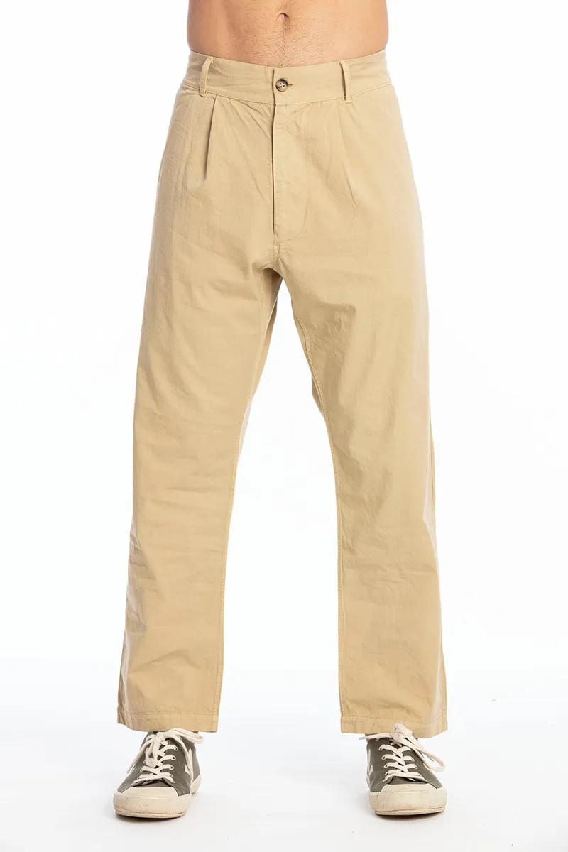 RAVENS VIEW IBIZA RAVENS VIEW IBIZA Herren vegan Hose Luc Kamelgelb, Gelb, – Produktbild 1 von 2