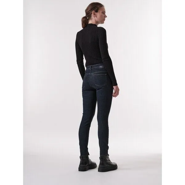 LANIUS LANIUS High Waist Jeans aus Bio-Baumwolle, Dark blue denim, – Produktbild 4 von 4