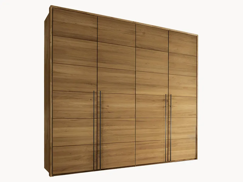 allnatura allnatura Drehtüren-Kleiderschrank "Moderna" | 2-türig | 216 cm | Wildeiche | 60er-Raster, Braun, – Produktbild 1 von 2