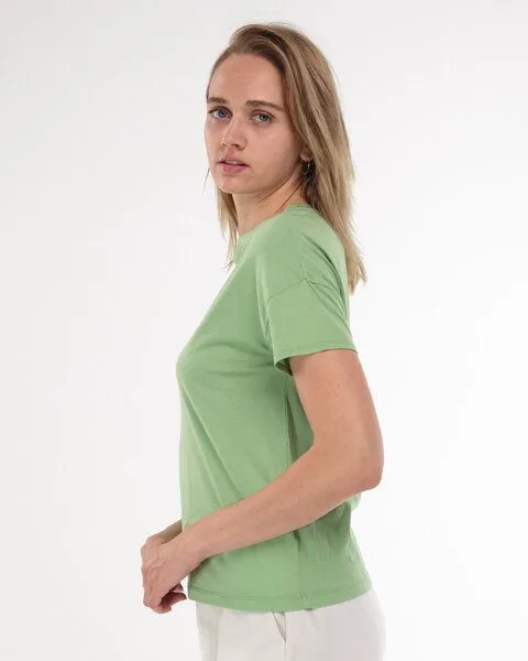 Alma & Lovis Alma & Lovis Lässiges T-Shirt im Loose Fit | Short Sleeve, Green (grün), – Produktbild 3 von 4