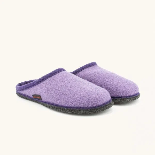 Kitz-Pichler Kitz-Pichler Filz-Hausschuh Grainau aus 100% Schurwolle - Damen & Herren Pantoffel, Flieder, – Produktbild 1 von 4