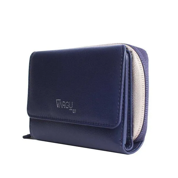 Vargu Vargu Echtleder Geldbörse NILA 1-A, Purple - grey, – Produktbild 1 von 4